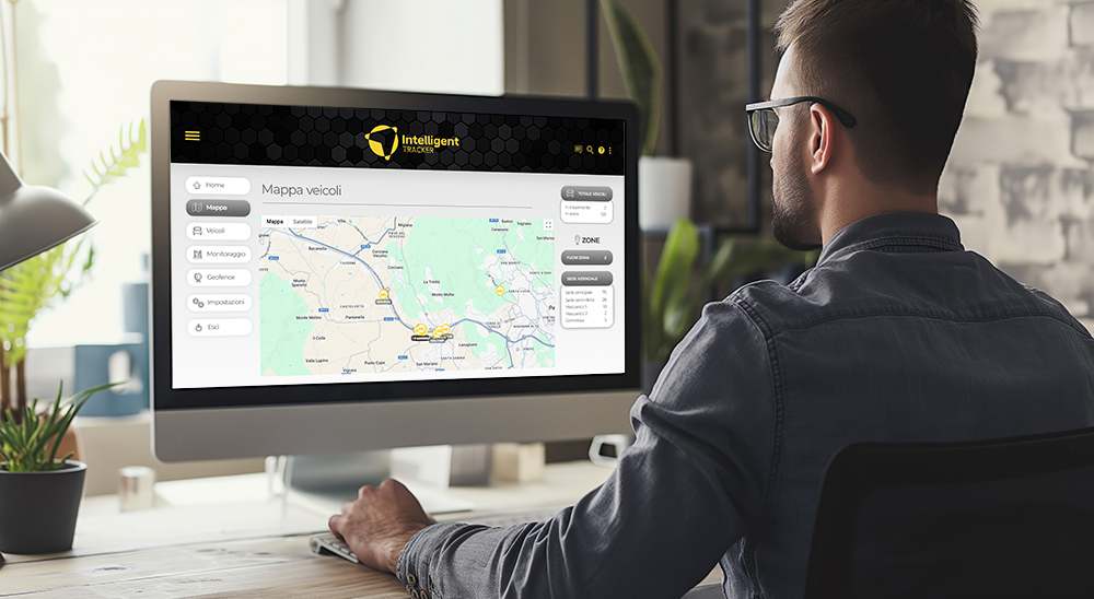 Dashboard Intelligent Tracker consultata da una postazione operativa